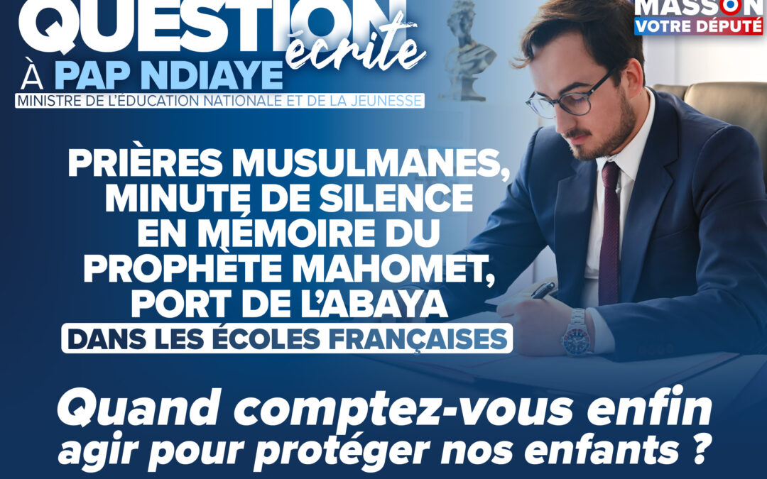 Prières islamiques dans des écoles : il faut réagir avec fermeté !