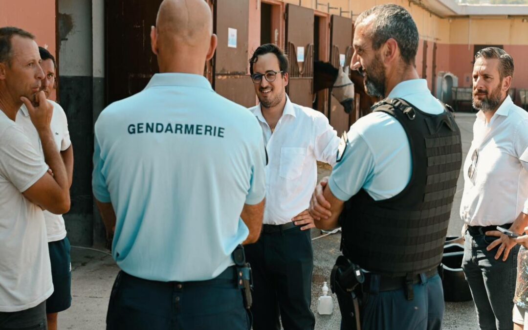 Cagnes-sur-Mer : Visite de la brigade équestre de la Gendarmerie Nationale !