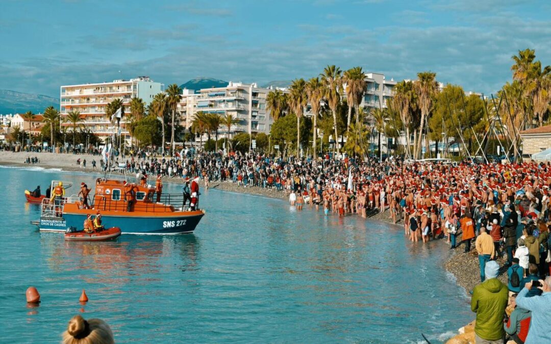 Cagnes-sur-Mer : Bain de Noël !