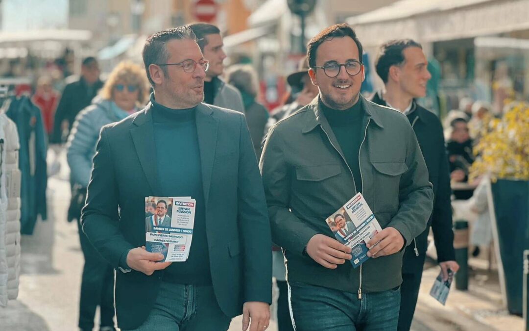 Cagnes-sur-Mer : Tractage pour ma cérémonie des vœux !